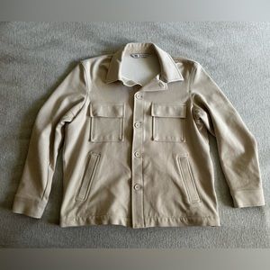 Zara Men’s cream overshirt jacket